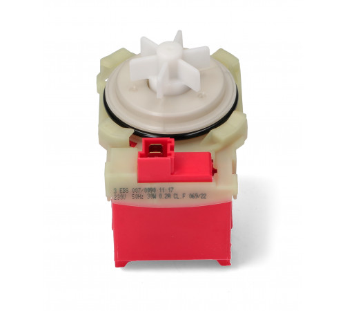 Сливной насос для стиральной машины (Copreci, медь, 30w, 4 защелки, фишка, вперед) Bo5431